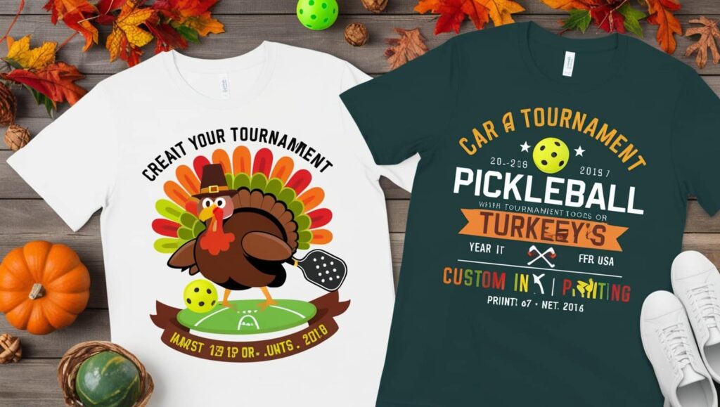 How Do I Design My Own Pickleball Turkey Doubles Tournament T-Shirt?