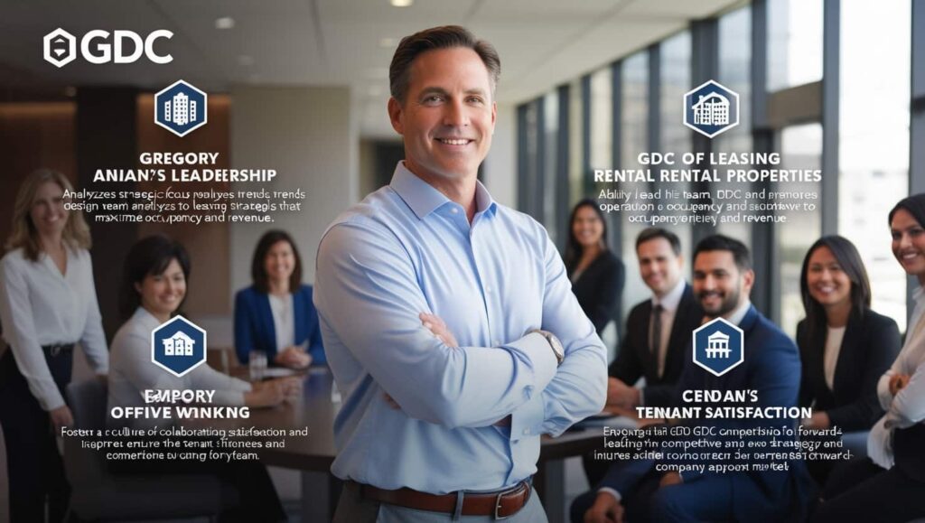 How Does Gregory's Leadership Influence Gdc Rental Properties' Success?