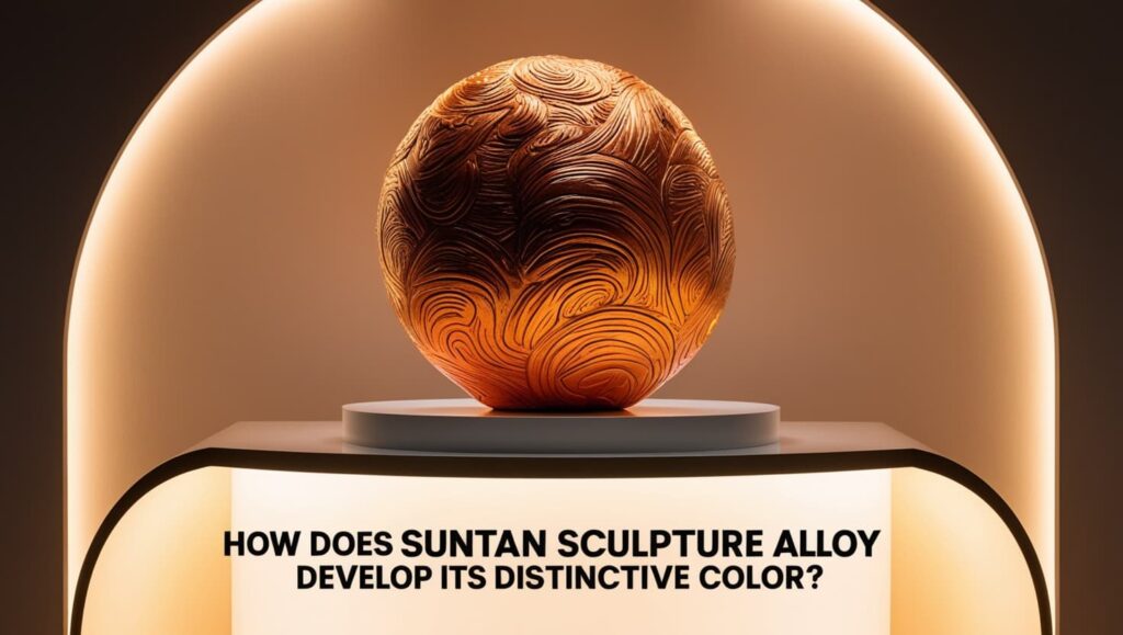 How Does Suntan Sculpture Alloy Develop Its Distinctive Color? 