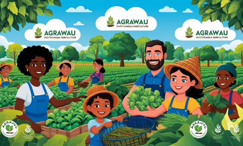 How does Agrawau contribute to sustainable agriculture practices?