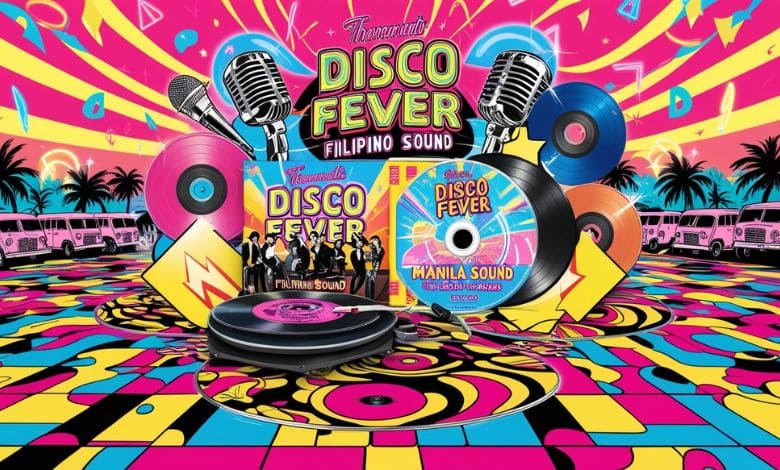 How does the music in the Disco Fever Filipino DVD reflect the Manila Sound?