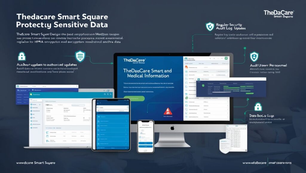 How secure is ThedaCare Smart Square for handling sensitive data?