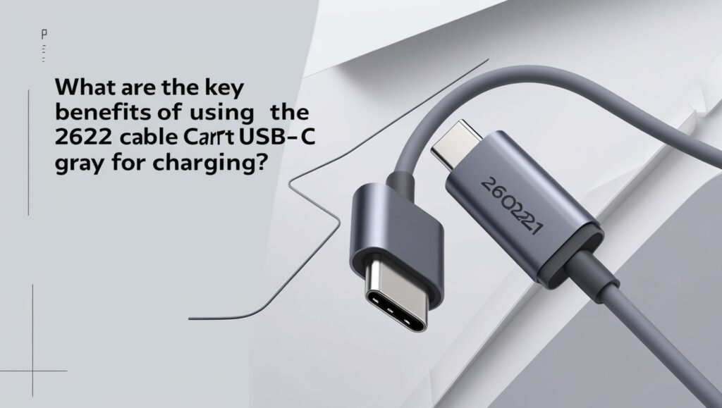 What Are The Key Benefits Of Using The 260221 Assy Cable Cartridge Usb C Gray For Charging?