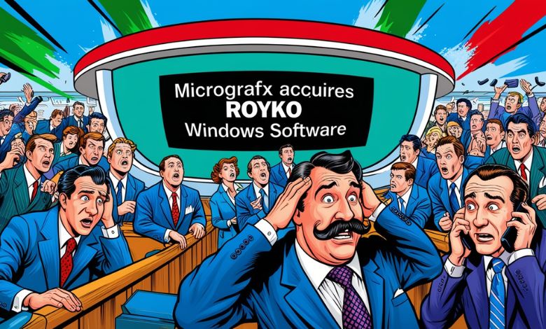 What Was The Market Reaction To Micrografx Buying Royko Windows Software?