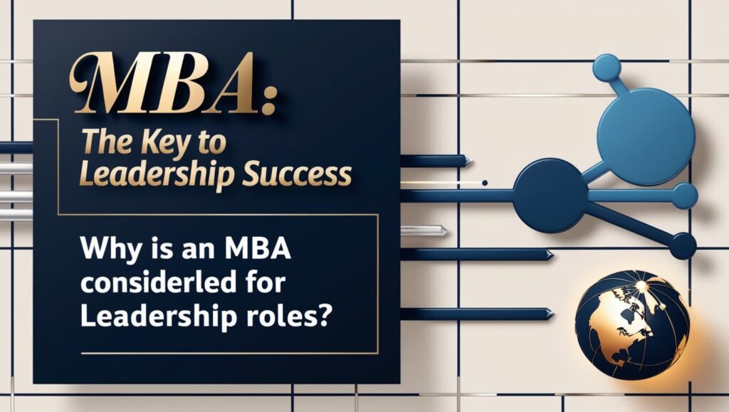 Why is an MBA considered valuable for leadership roles?